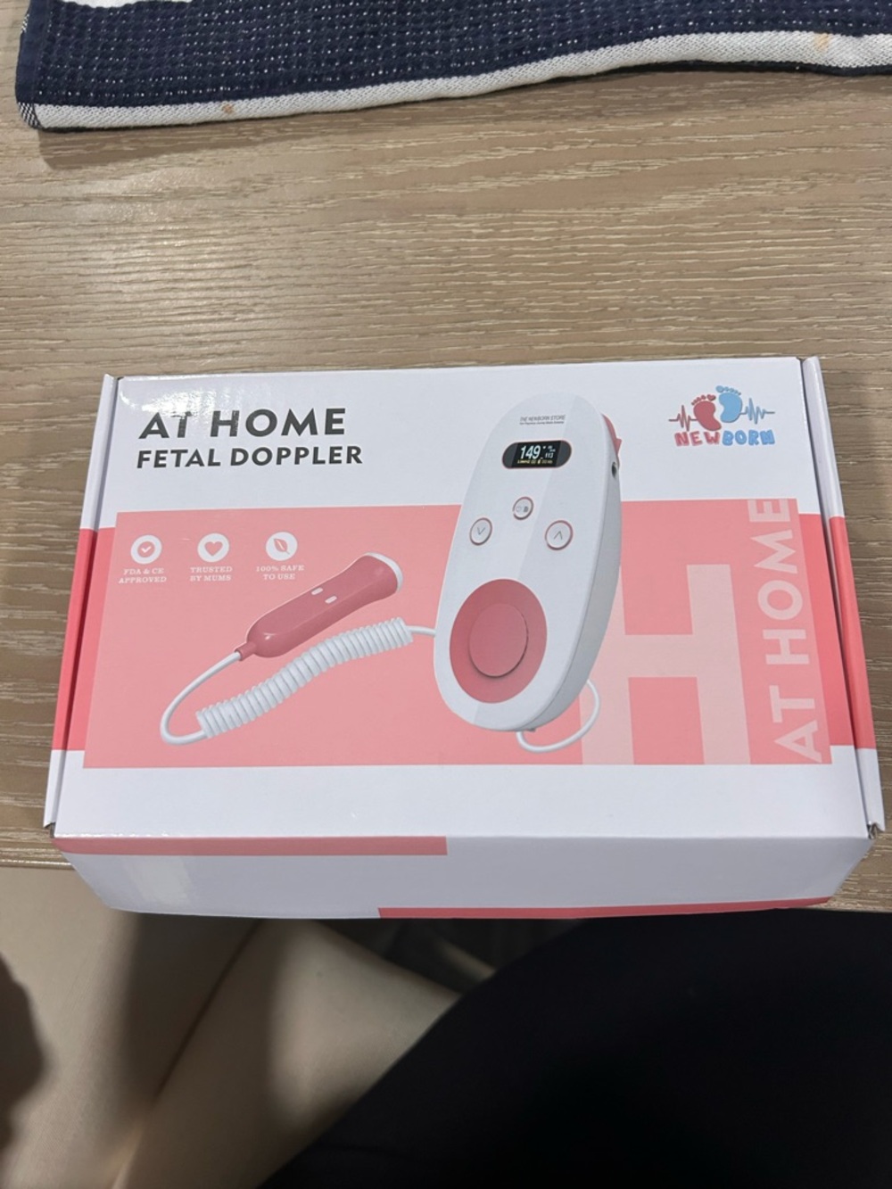 At Home Fetal Doppler - Pink & White